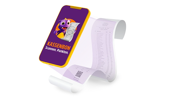 Kassenbon-App: Scannen und Punkte sammeln für exklusive Belohnungen.